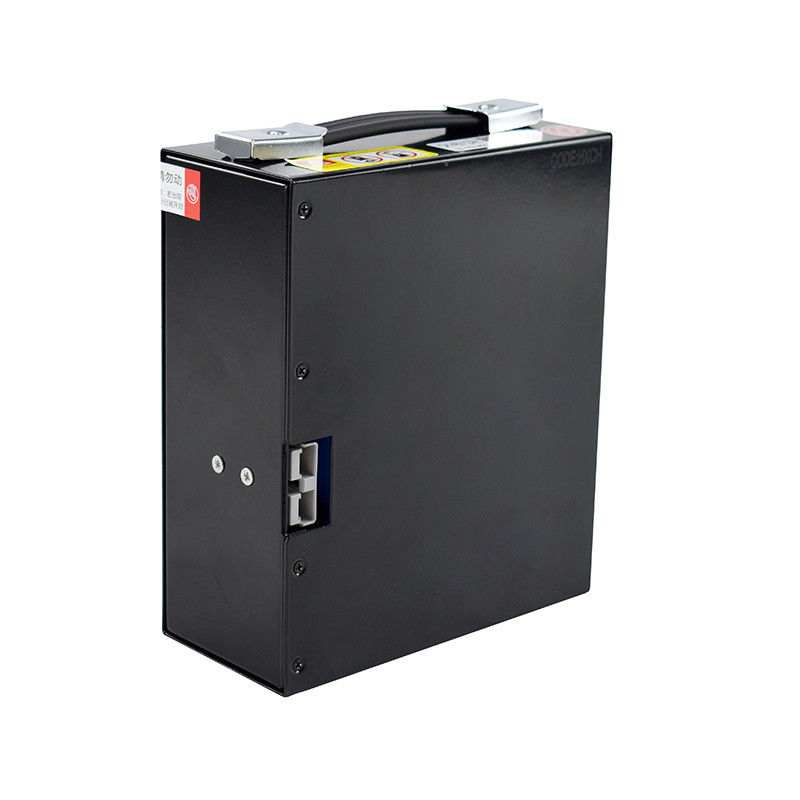 48V pallettruckbatterij 188*85.5*215.5mm Zwart Voor goederenvervoer