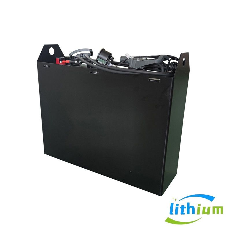 Vermogen 25,6 V 500 kg Zwarte zware vrachtwagenbatterij met lange levensduur