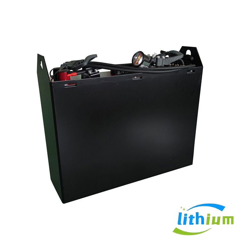Vermogen 25,6 V 500 kg Zwarte zware vrachtwagenbatterij met lange levensduur