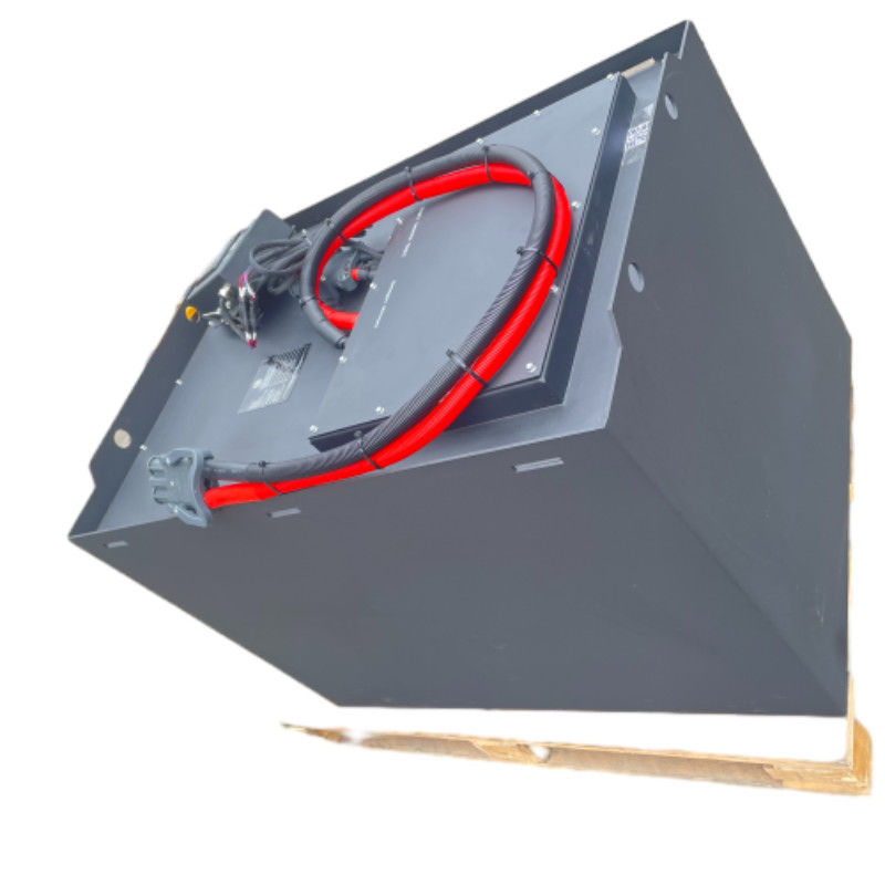 Lithium LiFePO4-batterijpakket voor vorklift met BMS-metalen doos REMA en SB-plug