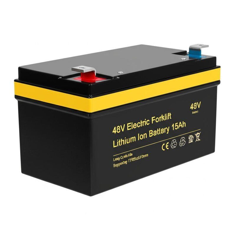 48V elektrische vorklift Lithium-ionbatterij 15Ah Capaciteit Lange levensduur 17585x210mm Grootte Ondersteunende opslag